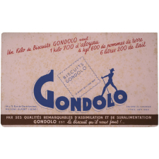 Buvard publicitaire. Biscuits Gondolo.