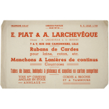 Buvard publicitaire. E. Piat & A. Larchevêque.