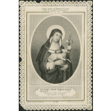 Image religieuse. Sainte Agnès de Monte-Pulciano.
