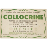 Buvard publicitaire. Collocrine. 