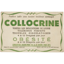 Buvard publicitaire. Collocrine.