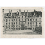 Façade du Lycée Louis-le-Grand, rue Saint-Jacques, avant 1885.