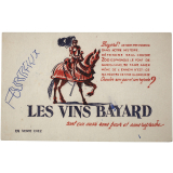 Buvard publicitaire. Les vins Bayard.