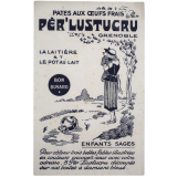 Buvard publicitaire. Pèr' Lustucru. La laitière et le pot au lait. 