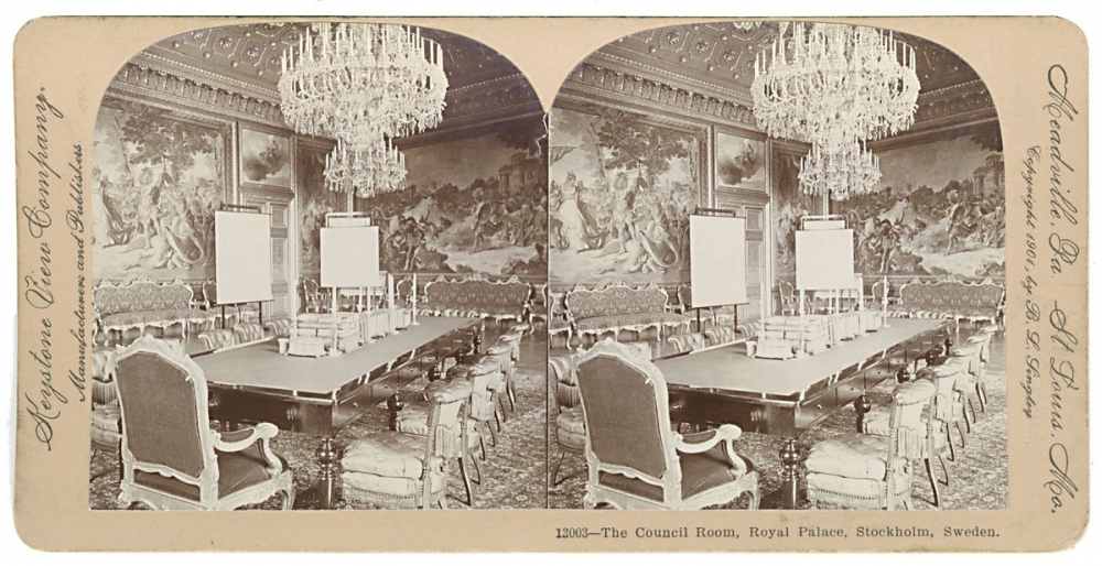 The Council Room, Royal Palace, Stockholm, Sweden.