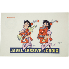 Buvard publicitaire. Javel Lessive La Croix.
