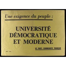 Une Exigence du peuple : Université démocratique et moderne.