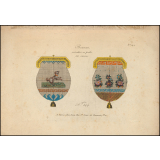 Modèle de broderie. Bourses exécutées en perles sur canevas.