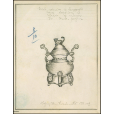 Cochinchine/Dessin de mémoire : un brûle-parfum.