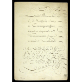 Modèle d'écriture. 