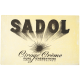 Buvard publicitaire. Sadol. Cirage Crème pure térébenthine.