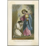 Image religieuse. O doux Jésus, mon divin Rédempteur, Prosterné, plein de foi, je vous donne mon coeur.