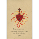 Image religieuse. Je bénirai les maisons où l'image de mon Sacré Coeur sera exposée et honorée.