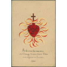 Image religieuse. Je bénirai les maisons où l'image de mon Sacré Coeur sera exposée et honorée.