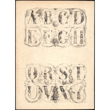 Alphabet de lettres historiées.