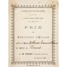 Ex-praemio . Canton de Vic-sur-Aisne. Année scolaire 1902-1903.
