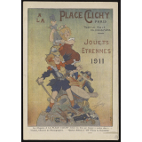 A la place Clichy, Paris. Jouets, étrennes 1911.