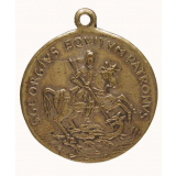 Médaille religieuse à l'effigie de saint Georges. 