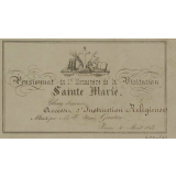 Ex-praemio . Pensionnat du 1er Monastère de la Visitation Sainte-Marie.