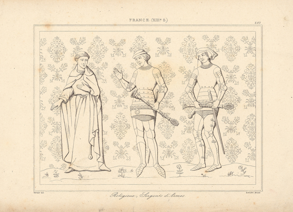 Religieux, sergents d'armes.