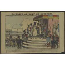 Napoléon au camp de Boulogne.
