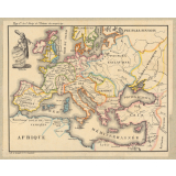 L'Europe après l'invasion des Barbares au VIe siècle.