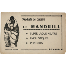 Buvard publicitaire. Le Mandrill.
