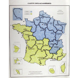 Carte des Académies.