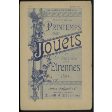 Grands magasins du Printemps, Paris. Jouets et articles pour étrennes 1894.