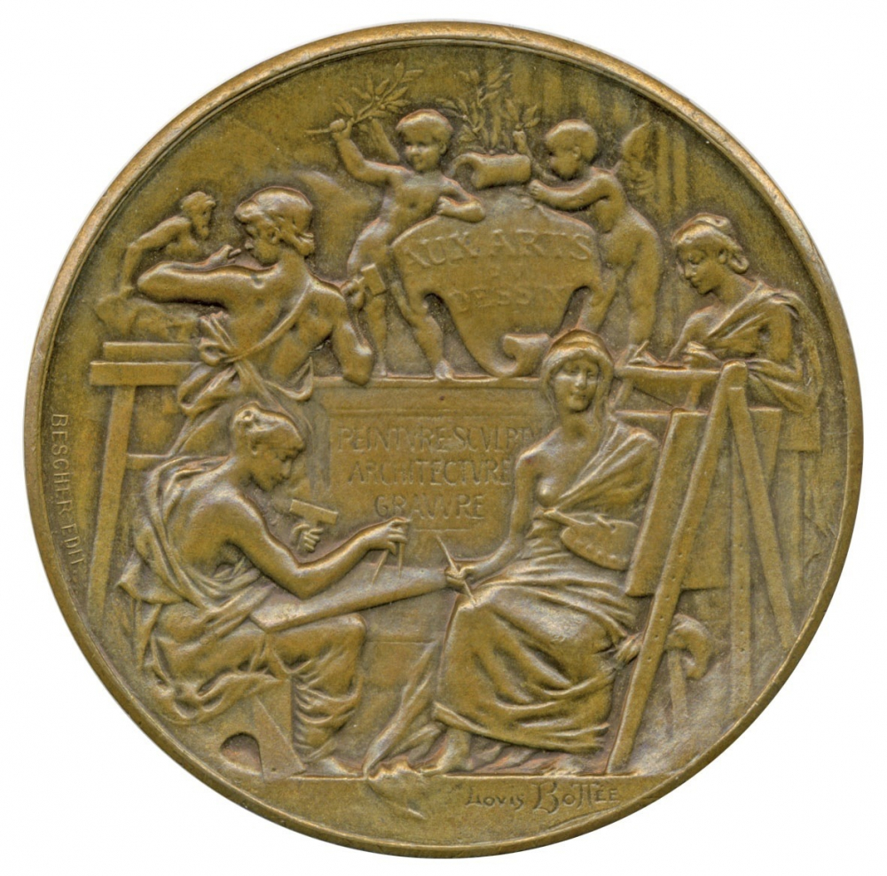 Médaille de l'École Nationale des Arts Décoratifs. 