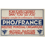 Buvard publicitaire. Phosfrance.
