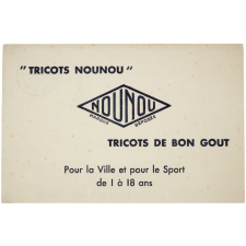 Buvard publicitaire. Tricots Nounou.