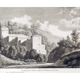 Vue d'un ancien château où logeoit J. J. Rousseau à Genève.