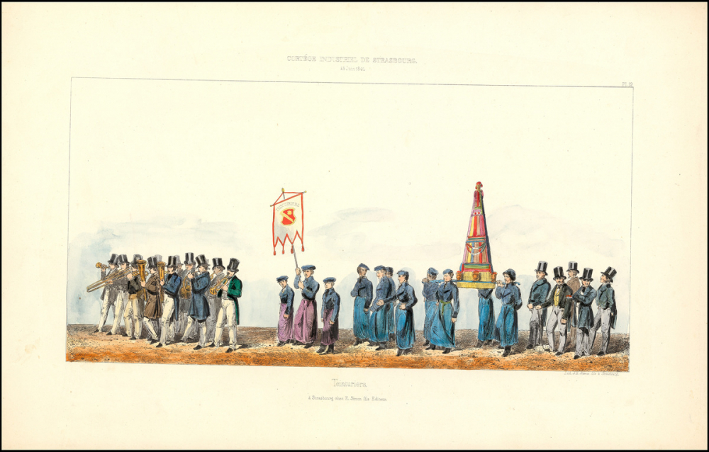 Teinturiers. Cortège industriel de Strasbourg. 25 juin 1840. 
