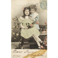 Portrait de deux enfants.