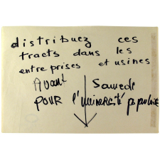 Distribuez ces tracts dans les entreprises et usines.