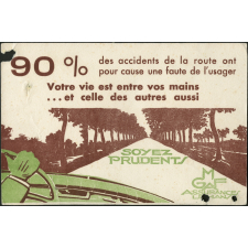 Buvard publicitaire. Assurance GMAF. Soyez prudents.