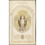 Image religieuse. O Marie conçue sans péché, priez pour nous qui avons recours à vous !