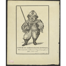 Costume du Tambour-Major grotesque, Placé en avant de la 4.ème Division du Cortège de la procession de Lille, en 1825 et 1826.
