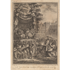Le Consul Julius Brutus juge, en présence du Peuple, ses deux fils et les fait mettre à mort.