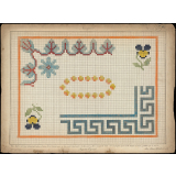 Modèle de broderie. Marquoir.