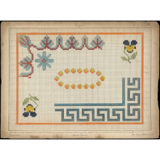 Modèle de broderie. Marquoir.