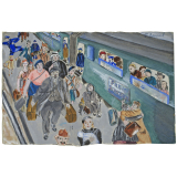 Départ du dernier train Paris-Bordeaux à Orléans, gare des Aubrais, 12 juin 1940.