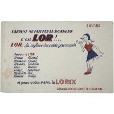 Buvard publicitaire. Lor… La réglisse des petits gourmands.