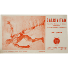 Buvard publicitaire. David - Dessin. Calcivitam.