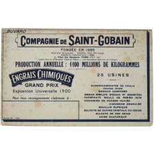 Buvard publicitaire. Compagnie de Saint-Gobain. Engrais chimiques.