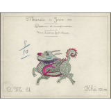 Cochinchine/Dessin d'imagination : une licorne fabuleuse.
