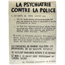 La Psychiatrie contre la police.