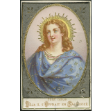 Image religieuse. Pour nous. Déjà il s'offrait en sacrifice. 