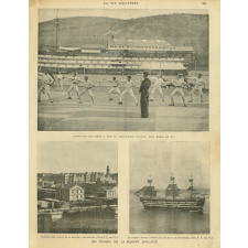 Les écoles de la Marine anglaise. Instruction des cadets à bord du bateau-école Britannia.
